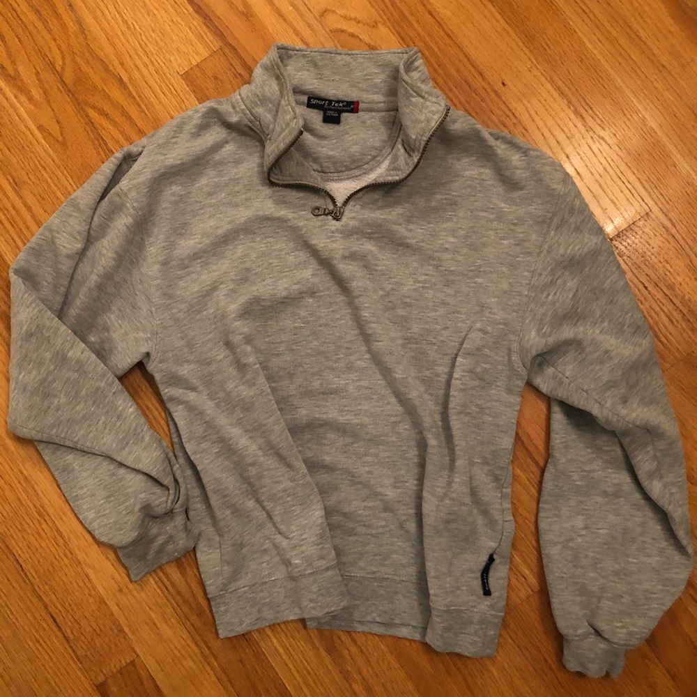 Comfy grey half zip